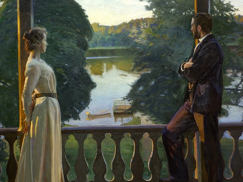 1858-Sven Richard Bergh - Serata estiva nordica